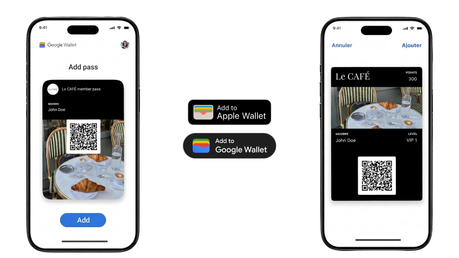 Apple Wallet & Google Wallet